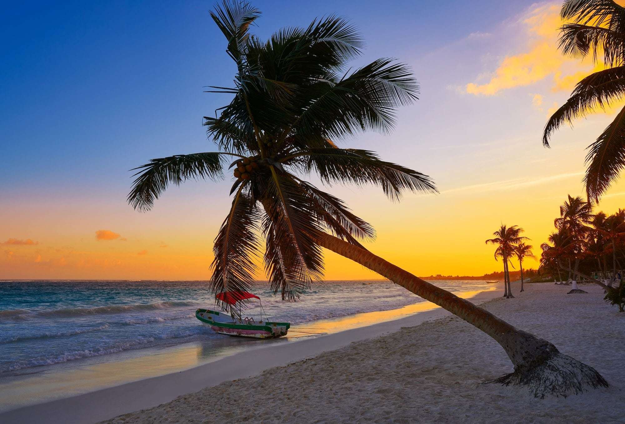 The Ultimate Tulum Travel Guide: Secrets of the Riviera Maya Unveiled 10 Tulum beach sunset palm tree Riviera Maya-min
