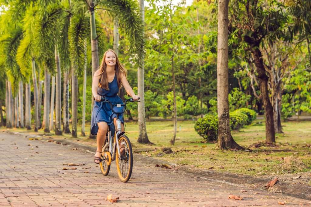 Woman Riding Bike