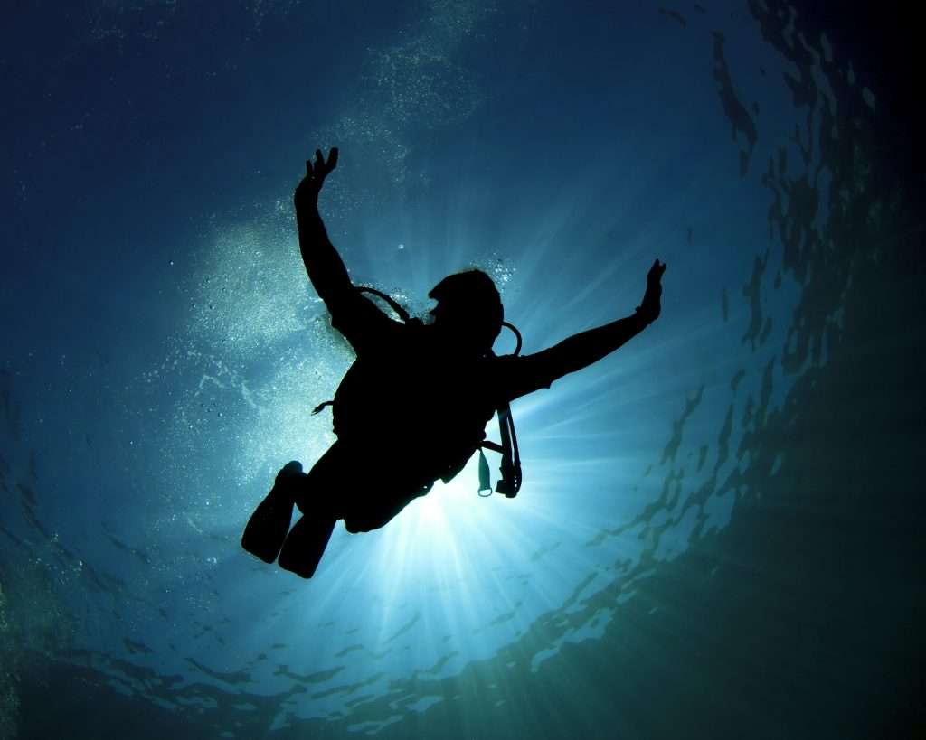 Heart-Pumping Fun: Adventure Sports for Every Thrill-Seeker in Playa del Carmen 1 Scuba silhouette